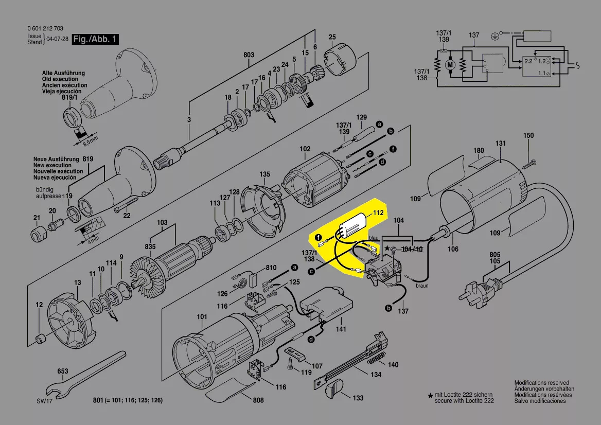 Condensateur antiparasitaire réf. 3 607 328 021 BOSCH